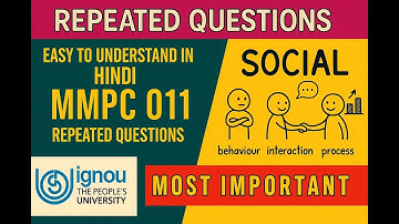 MMPC 011 Repeated Questions | Personality, Conflict & OB Models | IGNOU MBA | Hindi
