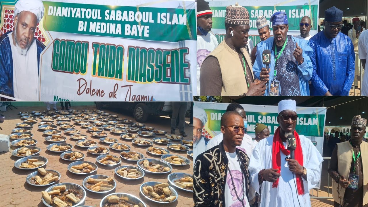 Gamou Taïba Niassene avec Diamhiyatou Sababoul Islam bi médina baye 
