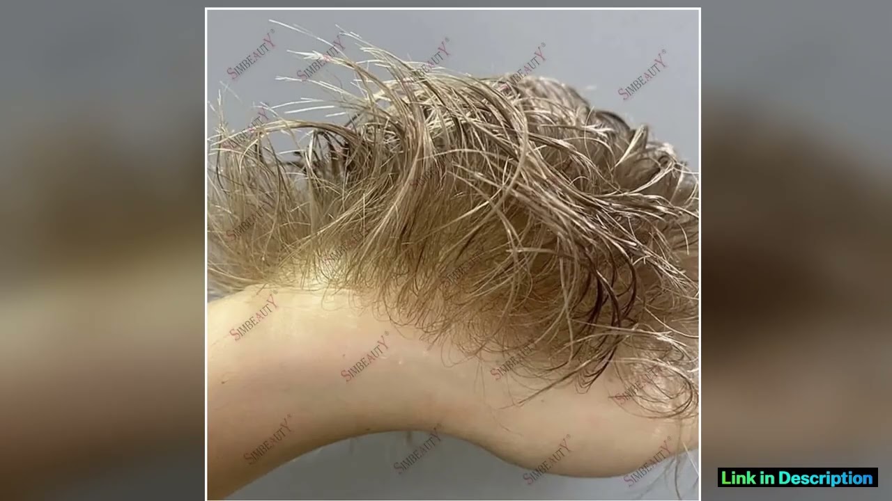 Undetectable Microskin Base Blonde 80 Density 1B80 002mm Ultra Thin Skin Natural Hairline Toupee Me