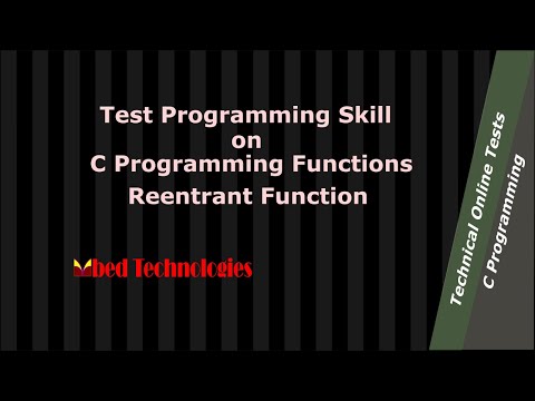 A C programming question on Reentrant function definition