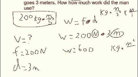 w=force times distance