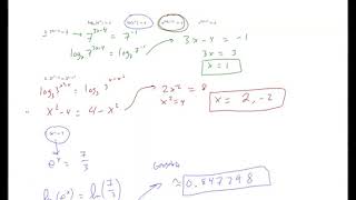 4.5 (Math 110) Exponential and Logarithmic Equations