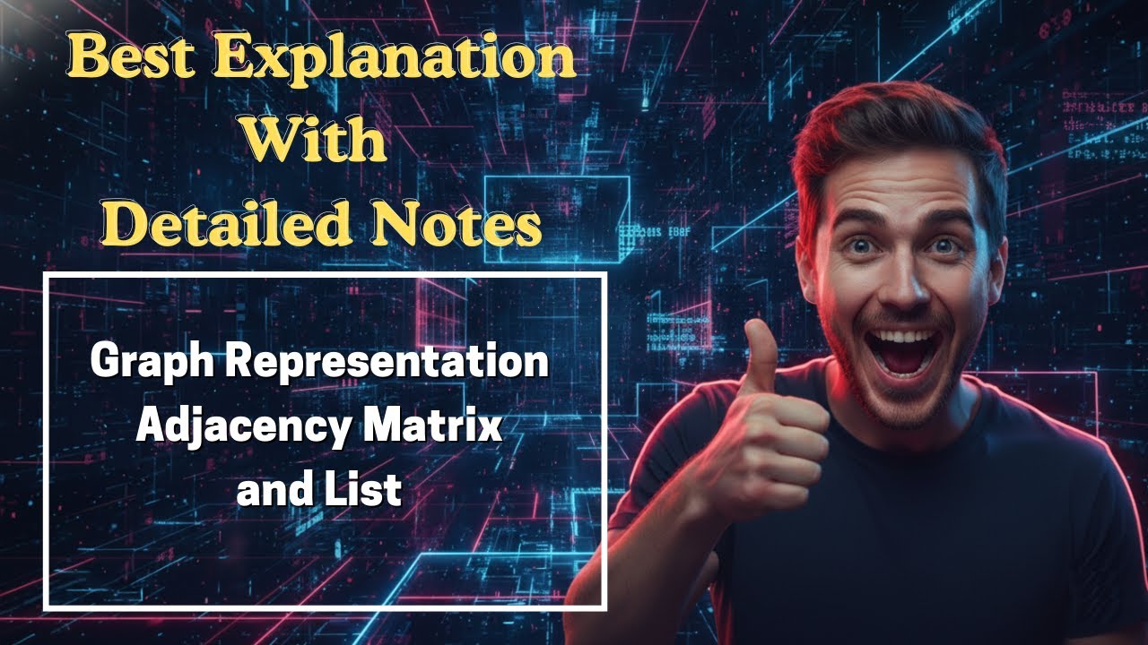 [280] Graph Representation Adjacency Matrix and List (Data Structures ...
