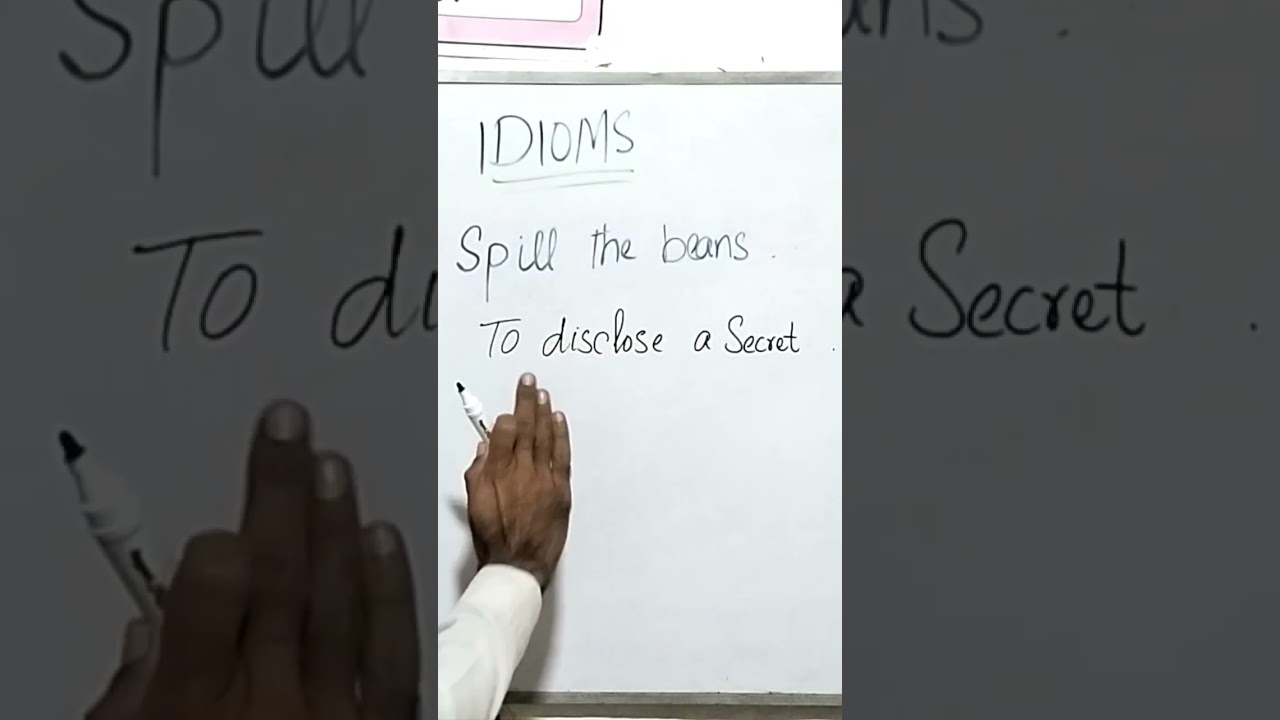 Idiom " Spill the beans" meaning and uses|Spoken English lecture series 