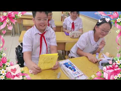Các em học sinh Trường Tiểu học Quán Toan gửi lời chúc 20/10 chào mừng Ngày Phụ nữ Việt Nam