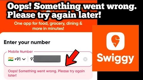 SWIGGY-FOUT Oeps! Er is iets misgegaan. Probeer het later opnieuw! PROBLEEM OPGELOST