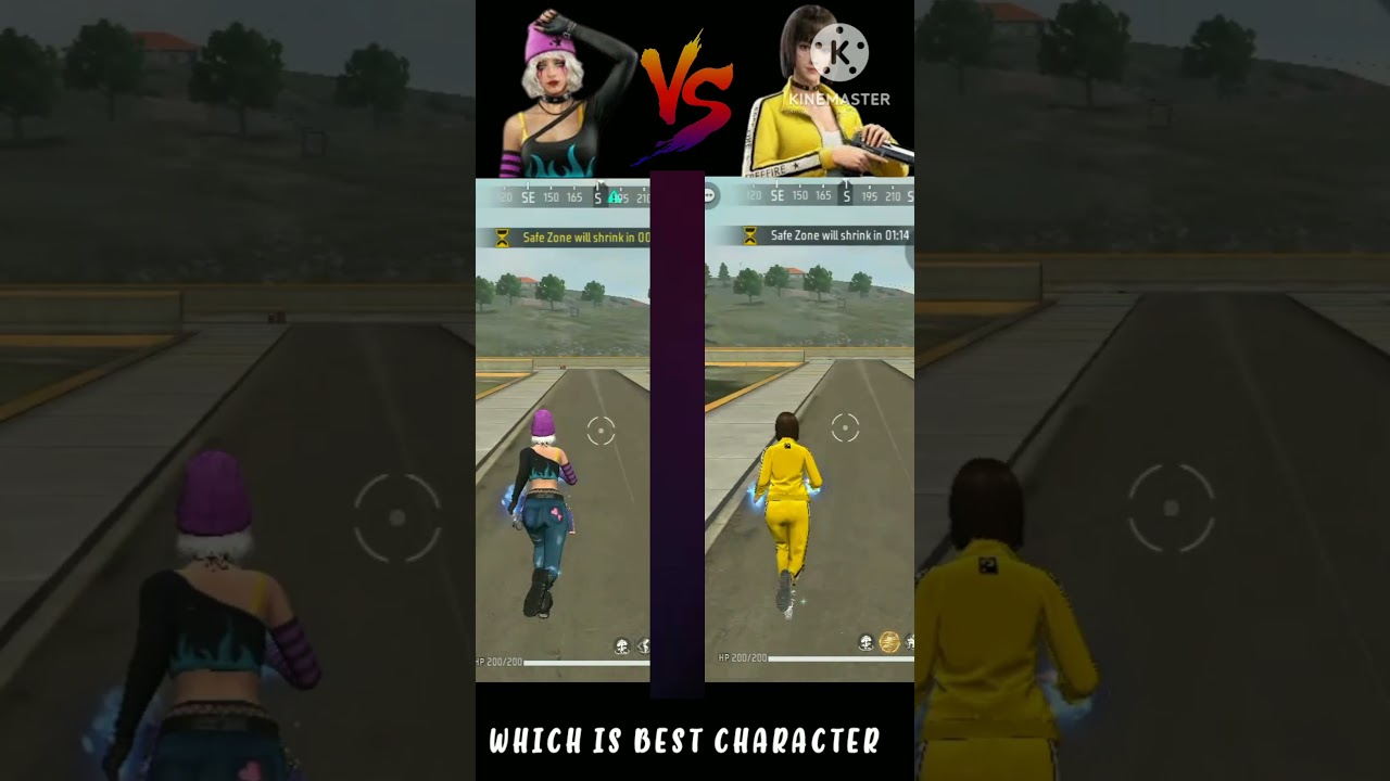 DASHA VS KELLY CHARACTER 💫 || CHARACTER ABILITY TEST || FREE FIRE CHARACTER VERSUS 