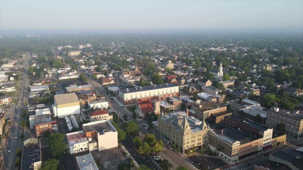 Flyover of Piqua Ohio July 30, 2024
