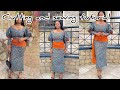 How to Make This Stylish Ankara Gown with Drape Detail and Puff Sleeves | Beginner Friendly