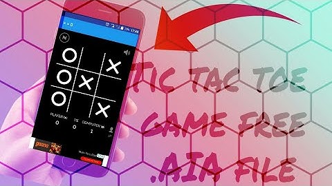 Tic tac toe || Game AIA file || Techy Fanda