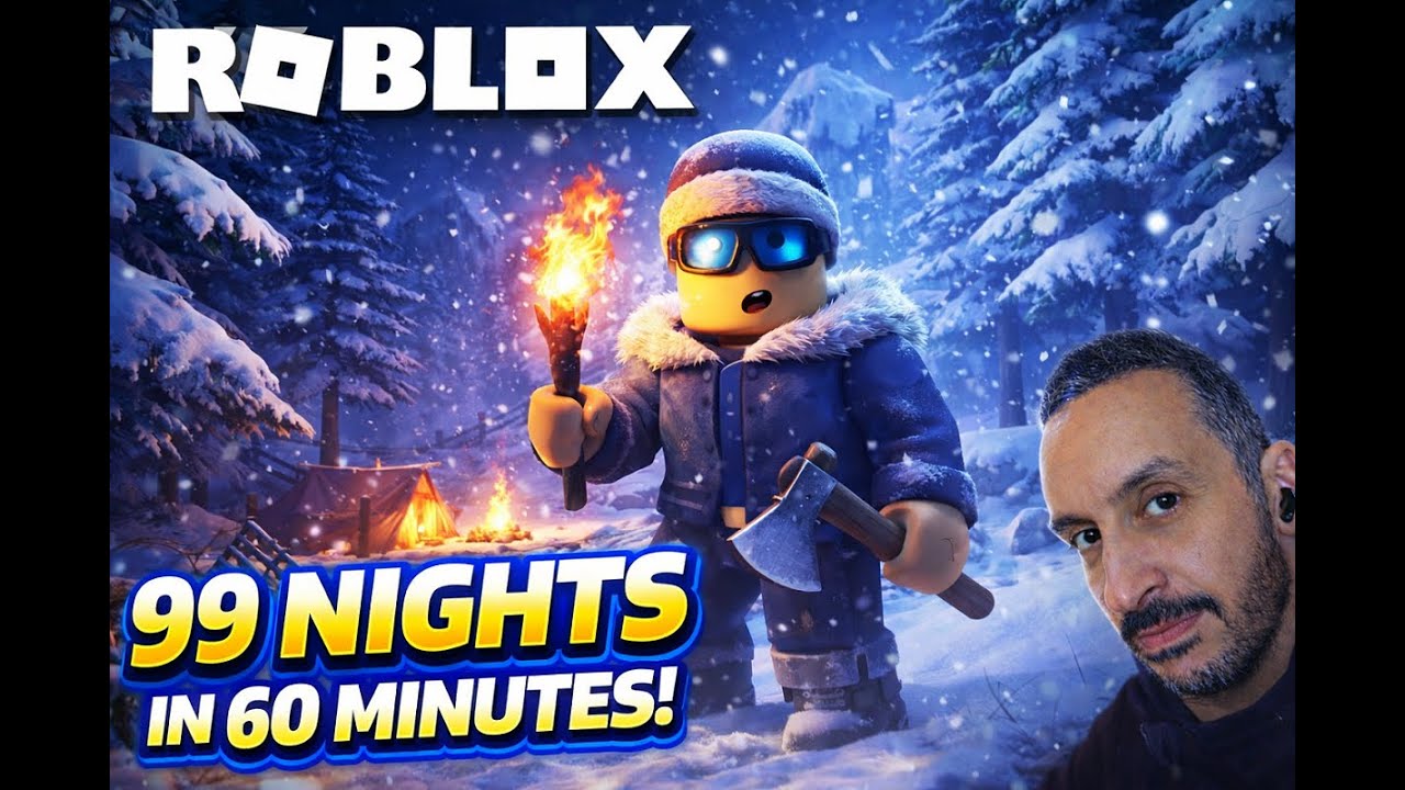 I Tried to Survive 99 Nights SOLO in 60 Minutes (Roblox Snow Biome) review & test