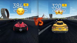 Pagani Huayra vs Corvette C7 Max Speed 0-100km/h | 100-200km/h | Extreme Car Driving (Макс скорость) screenshot 5