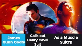 James Gunn Goofs Calls out Henry Cavill Suit as a Muscle Suit?!