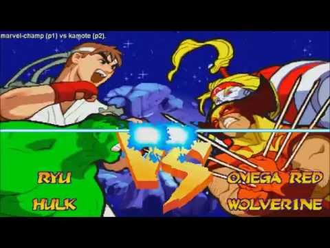 [HD] - Fightcade - Marvel Super Heroes Vs Street Fighter - Marvel-Champ(PHIL) Vs Kamote(JPN)