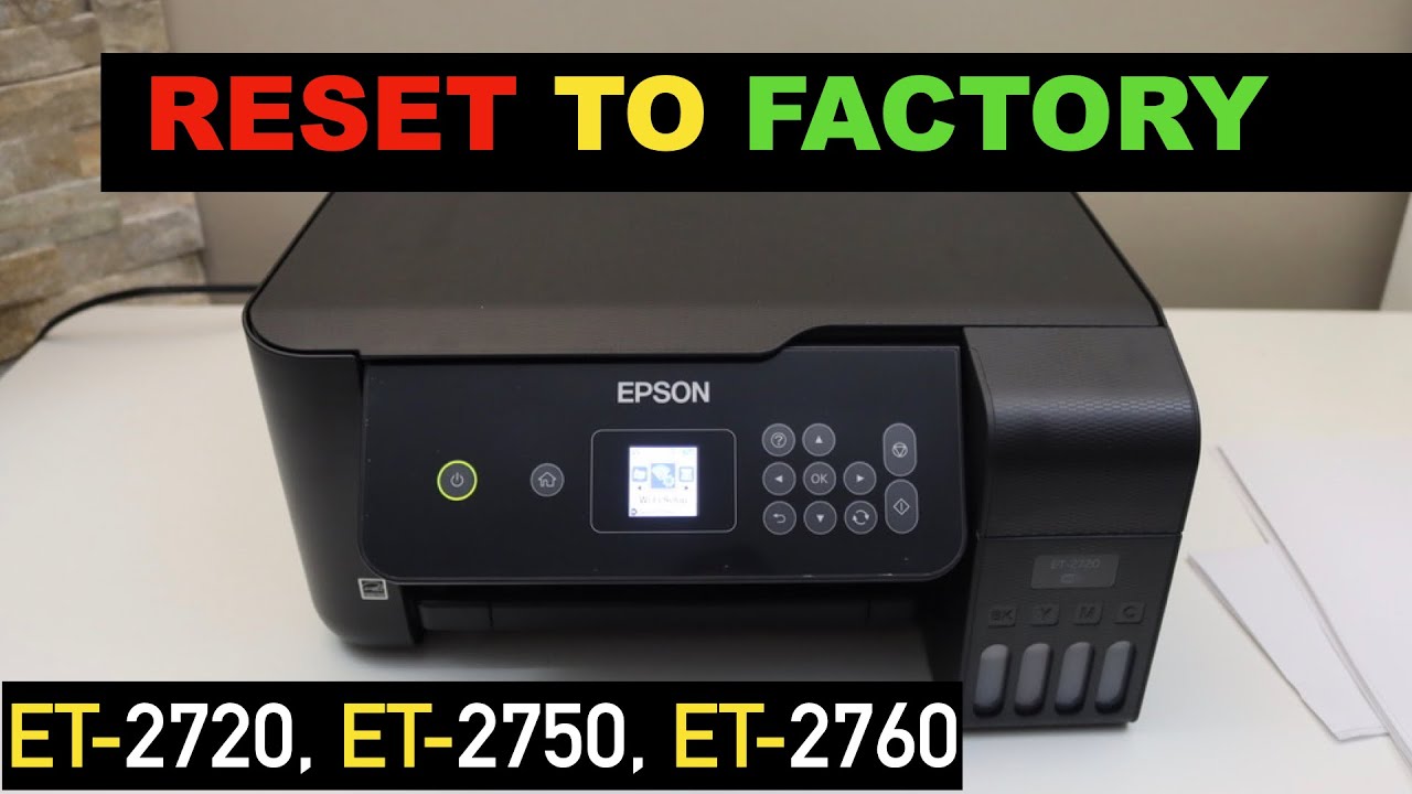 Jak resetovat tiskarnu Epson?