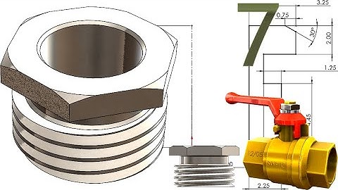 7-Project 54| Ball Valve 1|SolidWorks Tutorial: stem packing