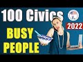 [2008 version] USCIS 100 Civics Questions & Answers Random Order for BUSY people. US Citizenship