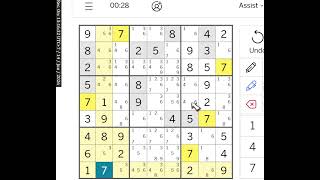 Expert Sudoku Los Angeles Times June 14, 2026 (Auto Candidate Mode)