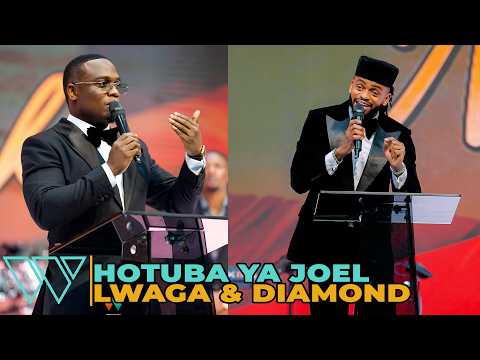 JOEL LWAGA & DIAMOND WAKIHUTUBIA KWENYE USIKU WA "Nikumbuke"