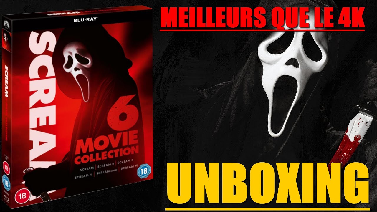 SCREAM INTEGRALE 6 FILMS BLURAY UNBOXING