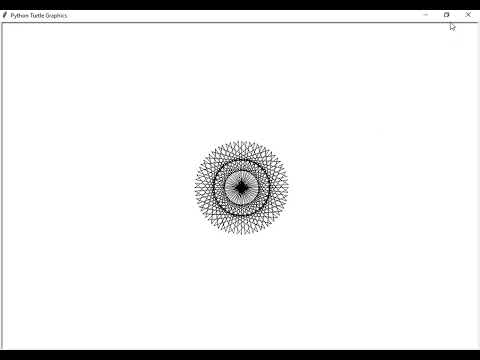 Amazing Geometric Pattern Design using Python turtle
