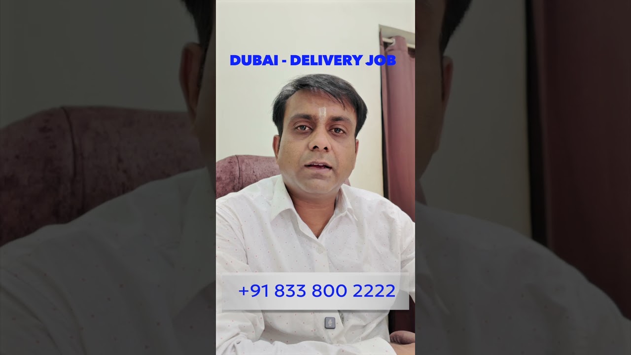 Delivery Jobs In Dubai Available on Employment Visa 