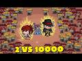 2 BOSS vs 2000 ZOMBIE ... Đại chiến cuối cùng !!! (PobbRose Thánh thủ nhà) | Defensurvivor ✔