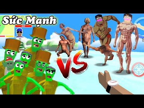 Video Nếu Mình Có SỨC MẠNH TITAN Chiến Đấu Với ZOMBIE Trong... - youtube