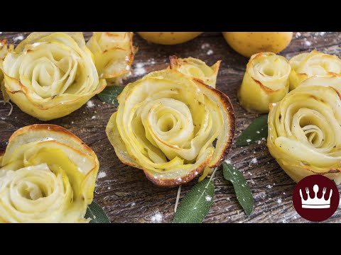 Vídeo: Rosas De Batata Com Parmesão