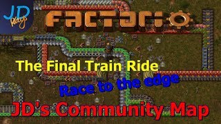 Factorio - Race to the edge - The Final Train ride (Longest Train ride in Factorio) screenshot 4