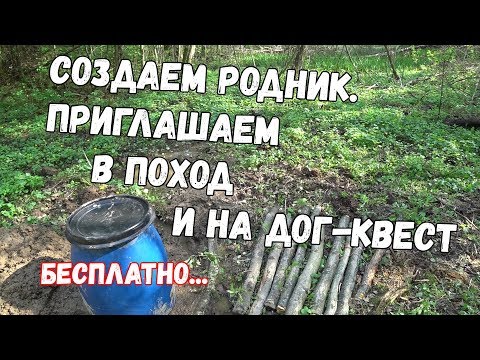 Live. Делаем родник. Коптим рыбу. Обустраиваем стартовую поляну маркированной экотропы.