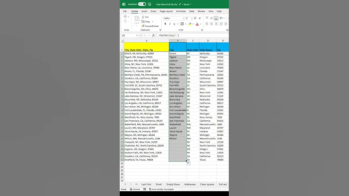 TEXTSPLIT function - One of the best Microsoft Excel new features #shorts