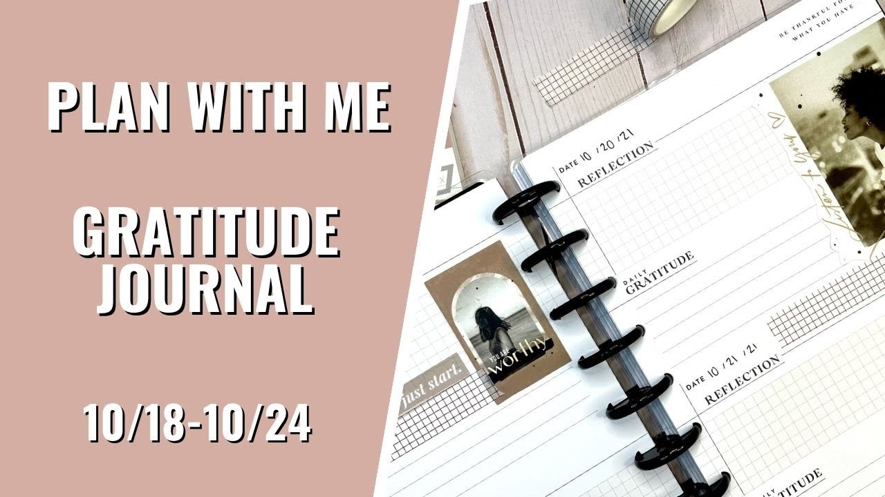 PLAN WITH ME | GRATITUDE JOURNAL
