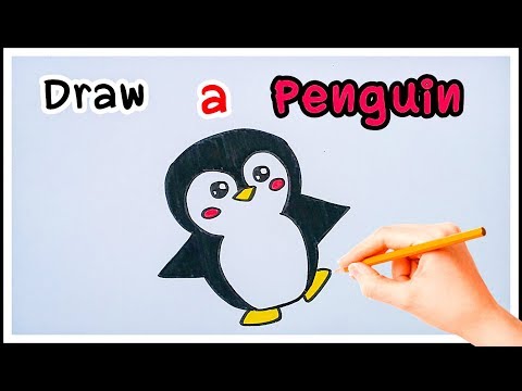 วีดีโอ: วิธีการวาดนกเพนกวิน
