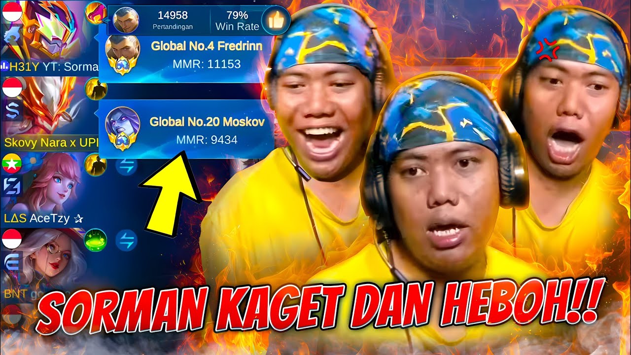 GLOBAL MOSKOV JOIN VIP SORMAN !! Reaksi Sorman Sampai Kaget & Heboh Parah Liat Moskov Agresif ~ MLBB