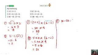 Jawaban Matematika kelas 4 hal 9 kurikulum merdeka, ayo hitung 1  12 bagi 2 x 3
