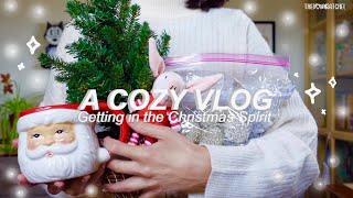 COZY VLOG | getting in the Christmas Spirit &amp; Book Recommendations