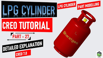 Creating " CYLINDER " modelling in Creo. full tutorial video with detailed explanation. #creo