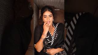 Hot Beautiful Kavya Thapar In Black Saree