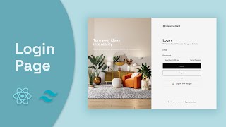 Login Page UI - Speed code - reactjs | tailwindcss