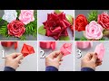 DIY Satin Ribbon Rose Flowers | Best Rose with ribbon crafts | Ribbon decoration ideas