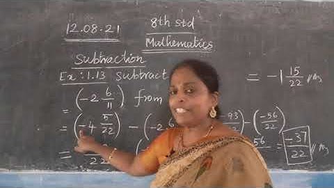 8th STD / Numbers/ Example 1.13