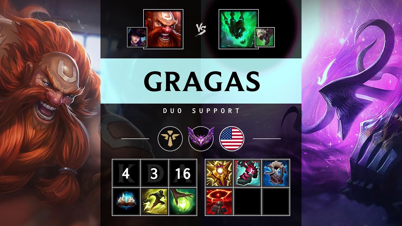 Gragas Support vs Thresh - NA Master Patch 25.20