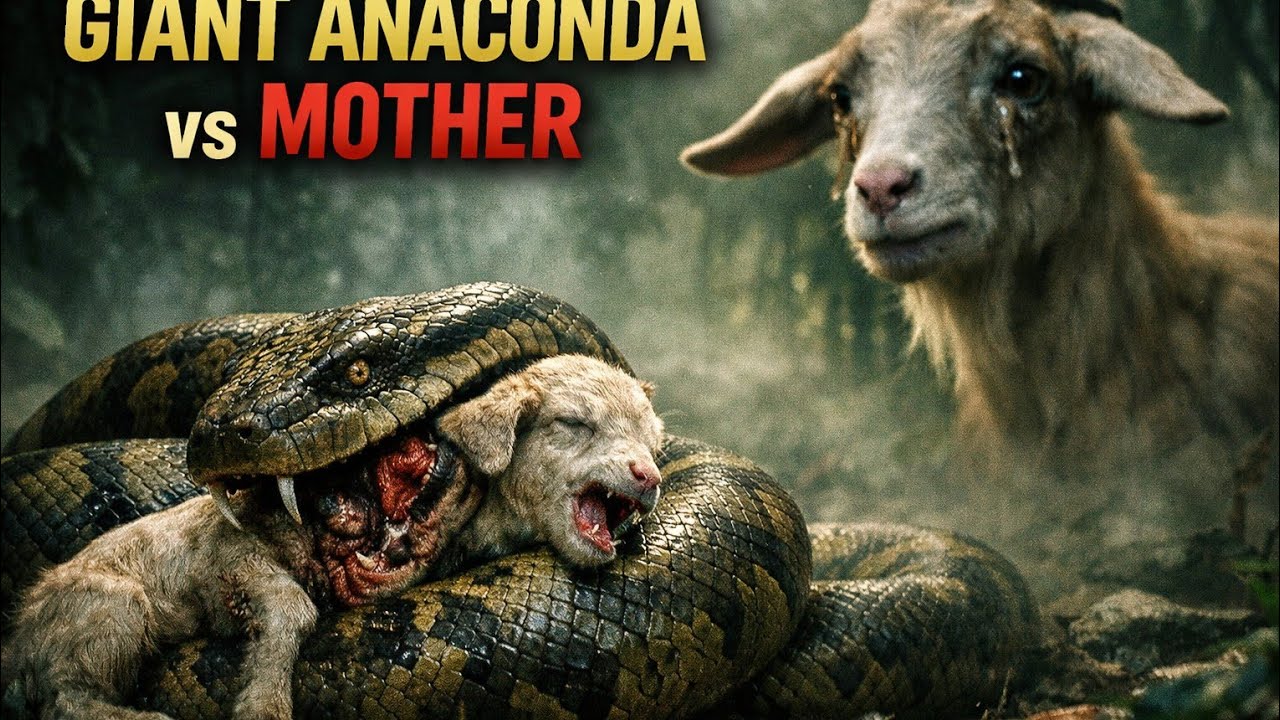 Giant Anaconda vs Mother Goat A Smart Revenge Jungle Story