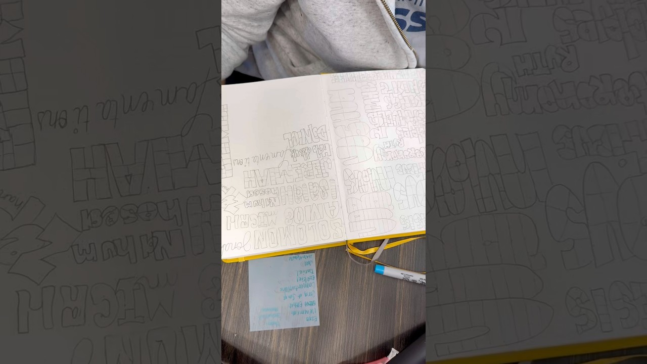 Made my own Bible tracker using block letters and numbers. 