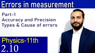 🔵Errors in measurement // Types and cause of errors // Accuracy and precision// Physics 11th//2.10