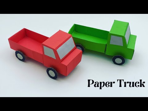 How To Make Paper Toy TRUCK For Kids / Nursery Craft Ideas / Paper Craft Easy / KIDS crafts / toy