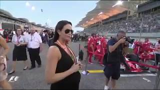 Bahrain 2017 Kimi Räikkönens pregnant wife Minttu on the Grid