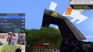 XQC's INSANE 30 SECOND NETHER