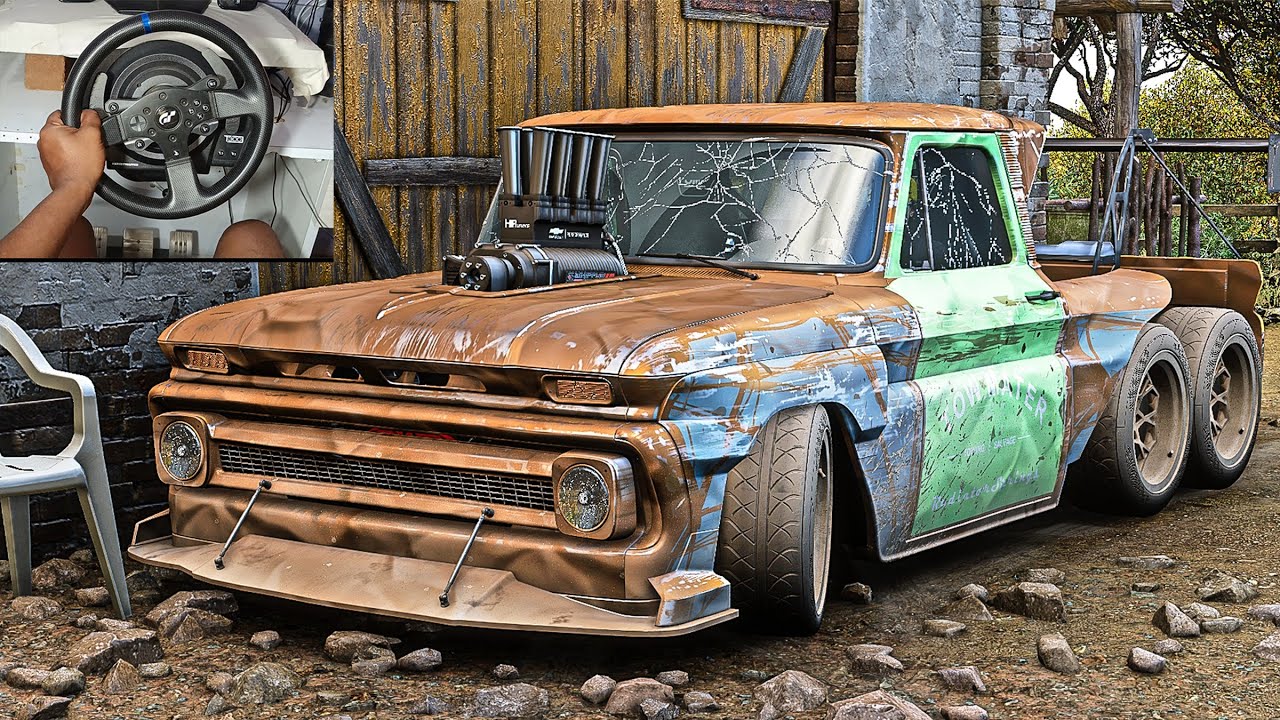 Rebuilding Chevrolet C10 Slayer Deberti // Forza Horizon 5 Steering Wheel Thrust master T300 GT 